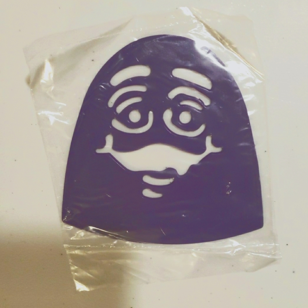 Vintage McDonald's Grimace Stencil VERY HARD TO FIND